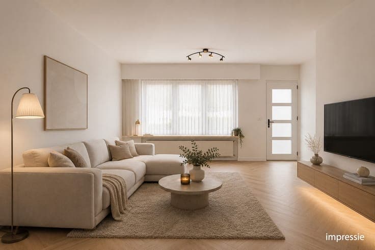 Af te werken woning met 3 slpkrs op een perceel van 1260m...