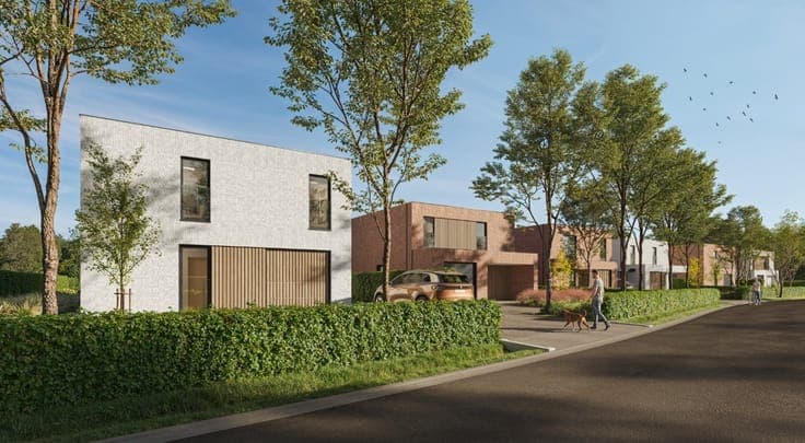 Ruime nieuwbouwvilla's met uitzonderlijke tuinen in Melsele