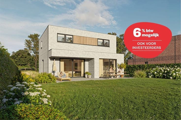 Ruime nieuwbouwvilla's met uitzonderlijke tuinen in Melsele