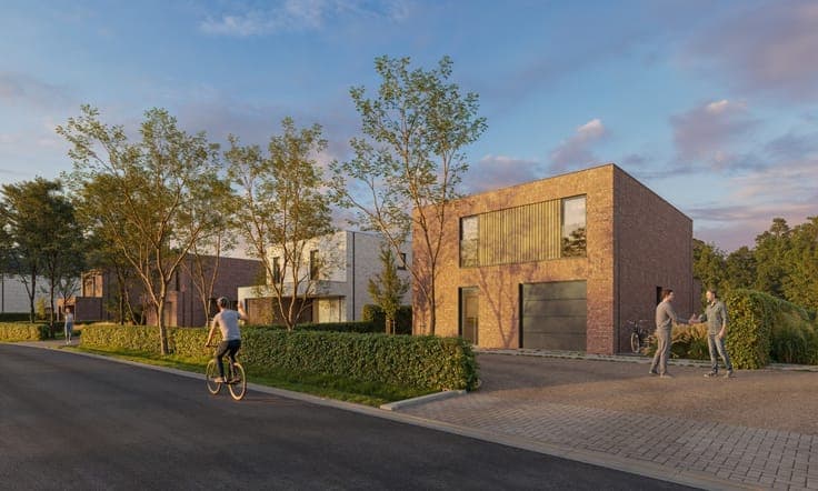 Ruime nieuwbouwvilla's met uitzonderlijke tuinen in Melsele