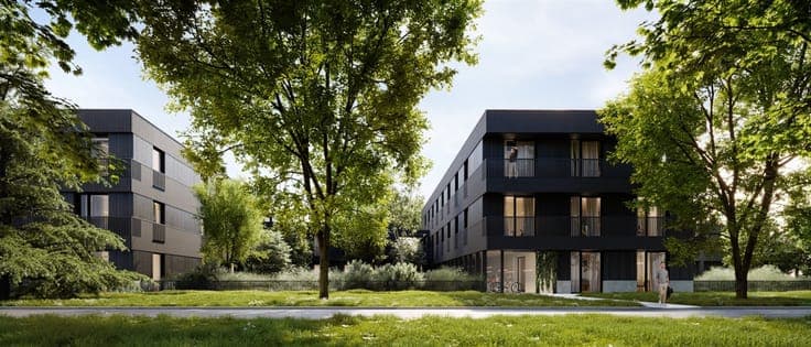 93 High-end student rooms in an exceptionally green environm