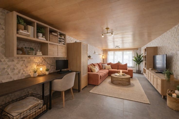 Semi-detached house with garage and garden in Harelbeke