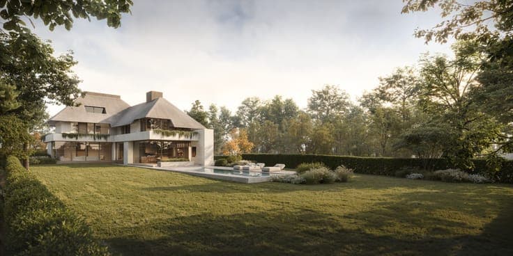 Exceptional new construction villa just steps from the Do...