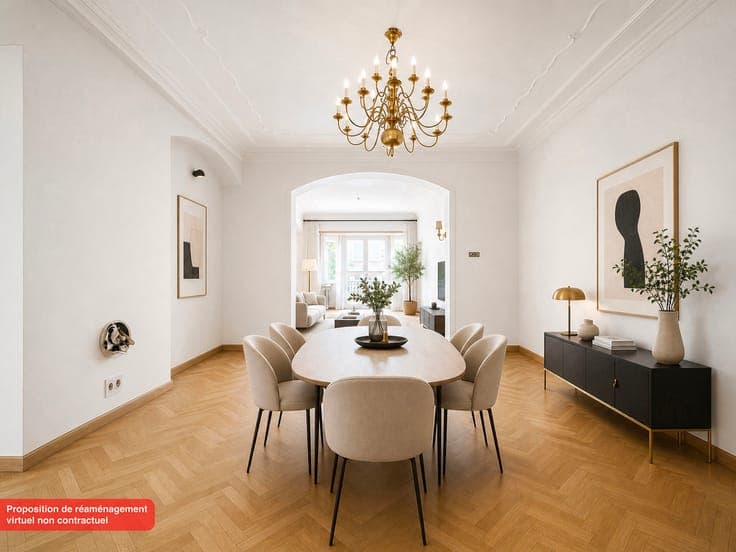 LAEKEN: 5-Bedroom House, Garden, Terrace, Garage and Cellars