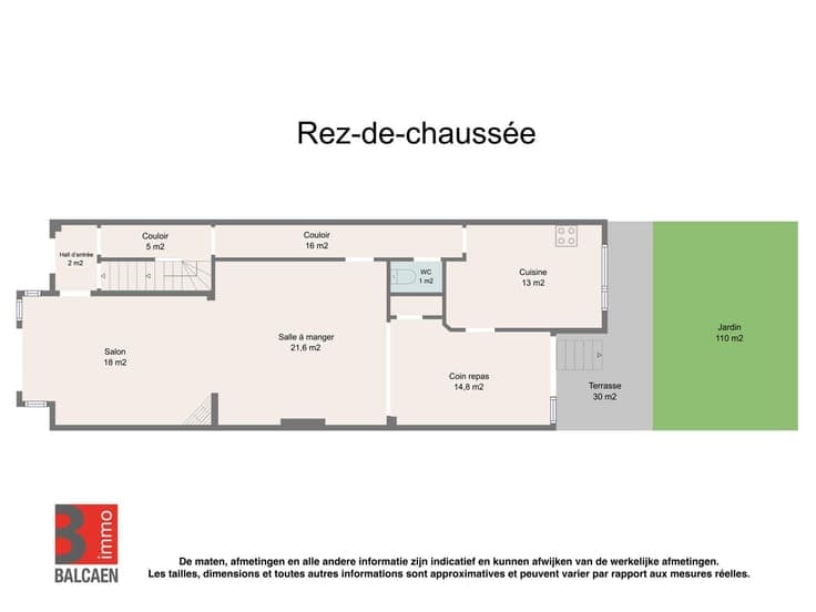 LAEKEN: 5-Bedroom House, Garden, Terrace, Garage and Cellars