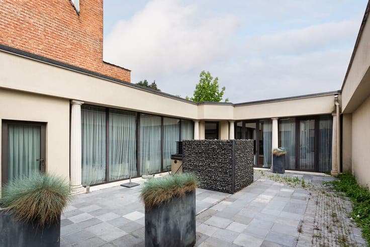 Architectural house with versatile space