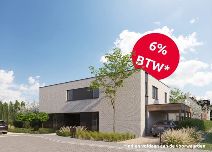 Izegem, nieuw te bouwen Half open woning - BTW 6%*