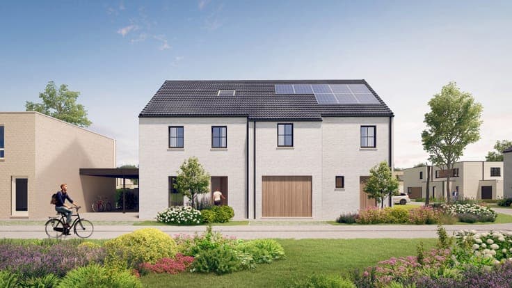 Energy efficient new build houses with 4 bedrooms in Astene