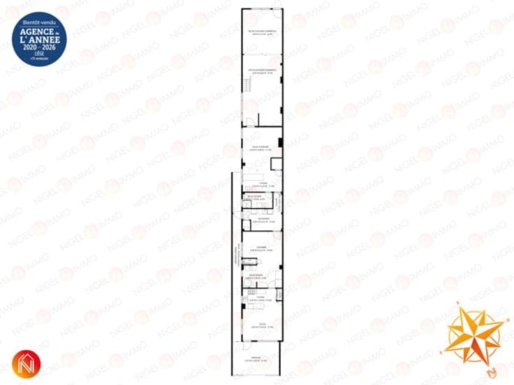 285 m², commerce + logement 2 chs + jardin 🌳 à Herstal !