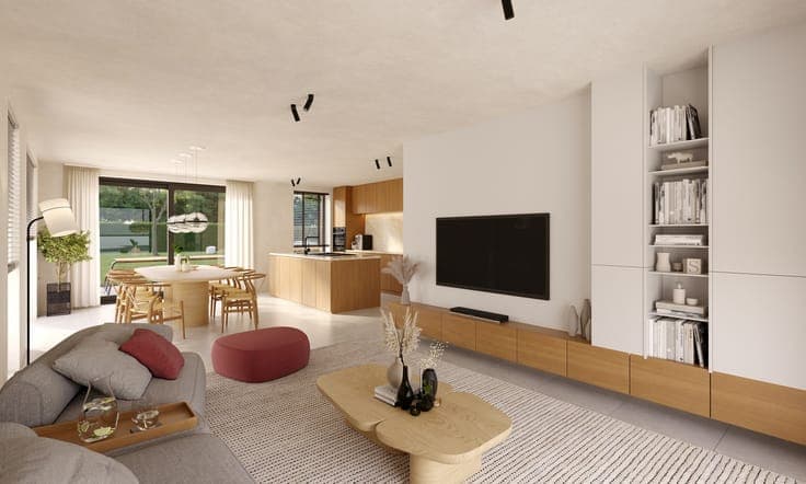 Modern new-build villa with four bedrooms on a spacious p...