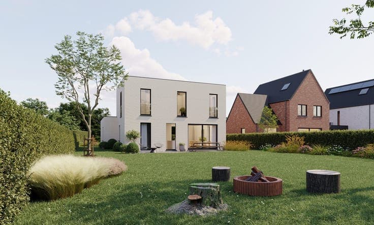 Modern new-build villa with four bedrooms on a spacious p...