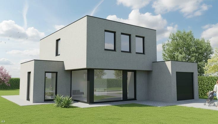 Nieuw te bouwen open bebouwing te Nukerke