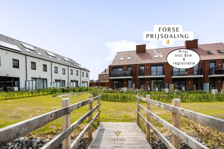 Volledig afgewerkte nieuwbouwwoning tot in de zolderkamer