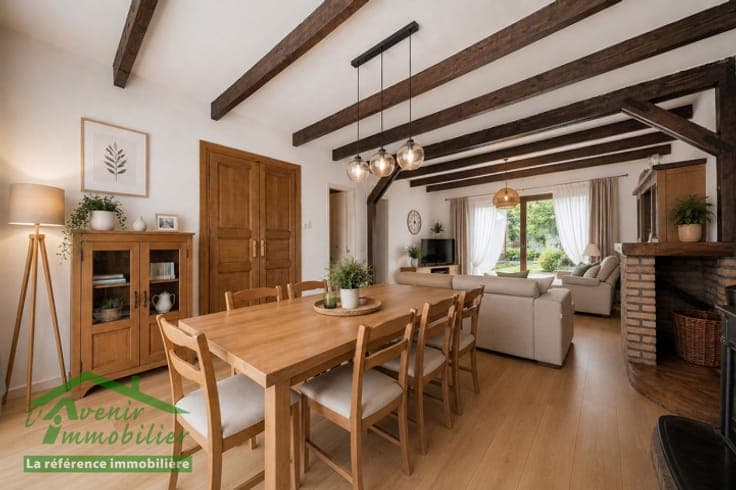 Belle maison 3 chambres avec garages et extérieur