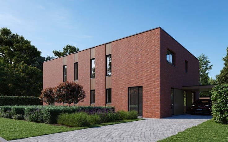 2 modern semi-detached homes with south-facing gardens