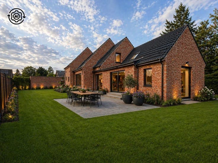 Landelijke nieuwbouwvilla langs de Steenweg in Gavere