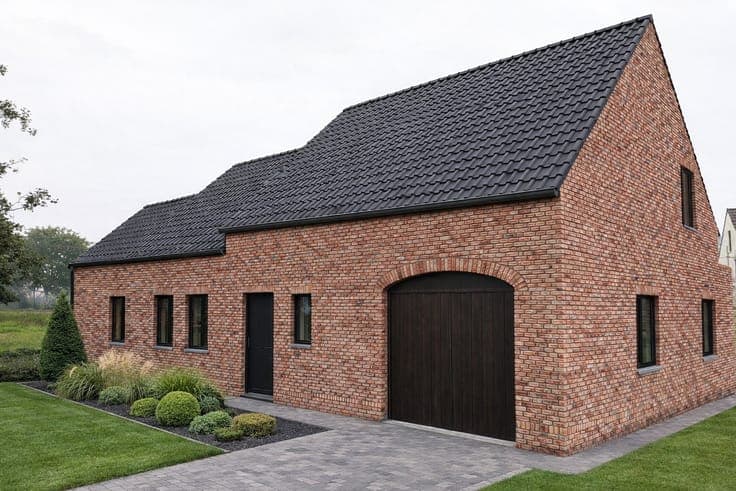 Landelijke nieuwbouwvilla langs de Steenweg in Gavere