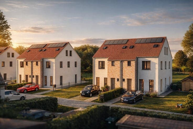 Energy-efficient new-build home with spacious garden