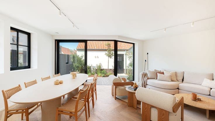 Modern corner house with character in Old Knokke