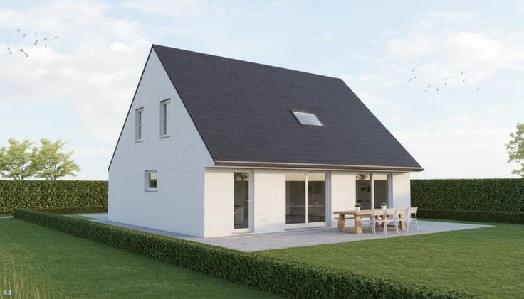 Nieuw te bouwen open bebouwing te Oudenburg