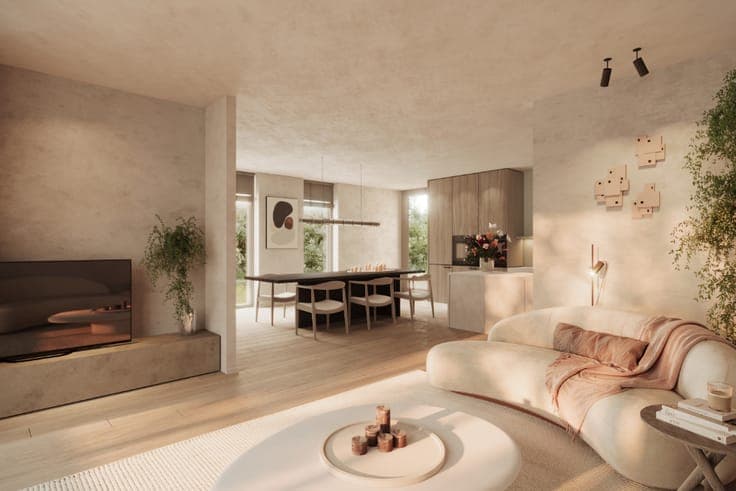Architecturale woning met o.m 3 slaapkamers en 2 badkamer...