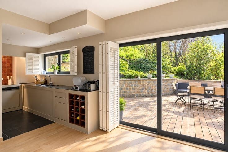 superb contemporary house in the hart of the village