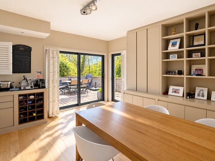 superb contemporary house in the hart of the village