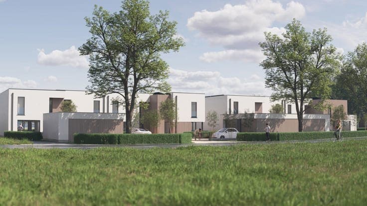New-build 2-façade house, 4 bedrooms, 184 m², plot 235 m²