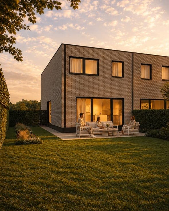 Afgewerkte energiepositieve (EPC -18) nieuwbouwwoning