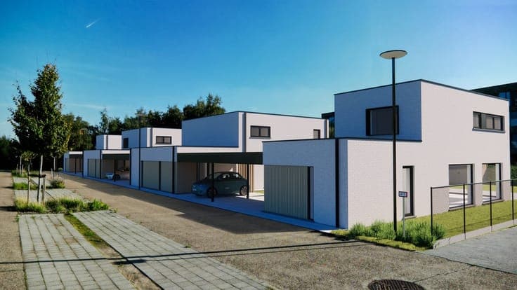 Lot 6 Moderne zonnewoning met carport en tuin