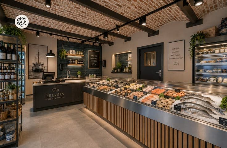 Takeover of fish shop with residence in central Berchem