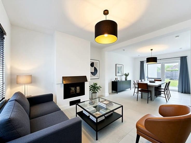 An energy-efficient and immaculately maintained house with a