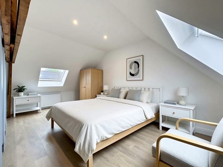 An energy-efficient and immaculately maintained house with a
