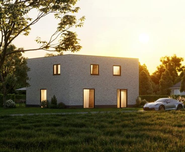 Nearly energyneutral new-build house with garden in Wetteren