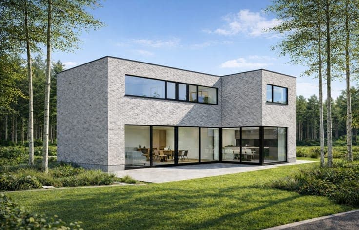 Nieuw te bouwen villa en bouwgrond in Houthulst