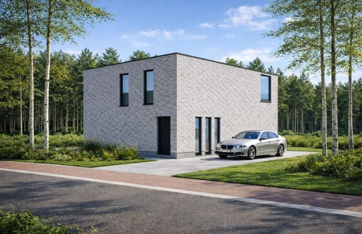 Nieuw te bouwen villa en bouwgrond in Houthulst