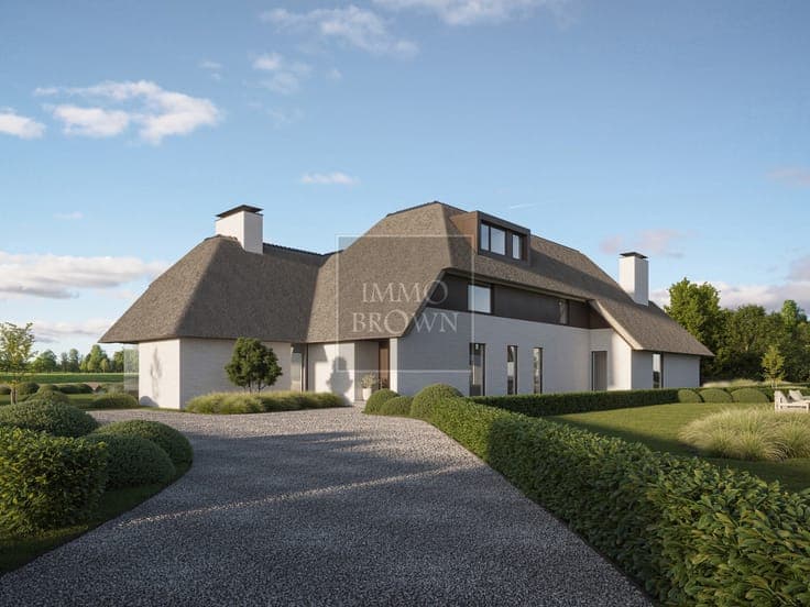 New-build villa for sale in Zoute Oosthoek with meadow views
