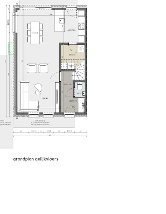 Ruime nieuwbouwwoning in half-open verband en parking ...