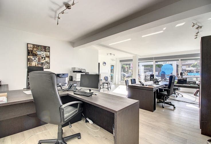 Property comprising a flat, ground-floor commercial premises