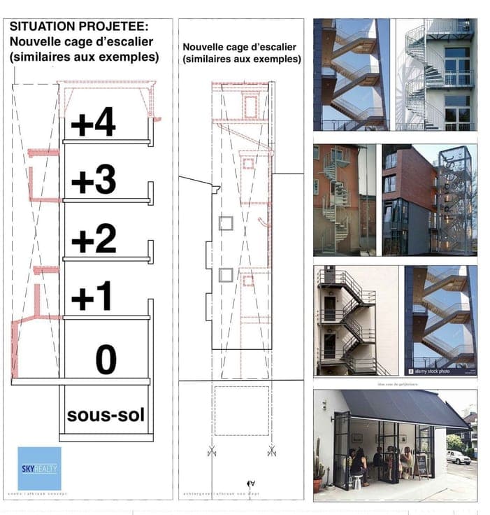 5-story bldg of 90 m² – Permit granted for 3 stud. accom.