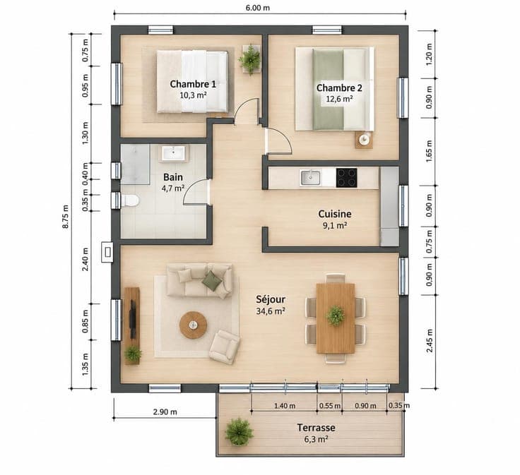Chalet to renovate – Parc Résidentiel de l'Aisne