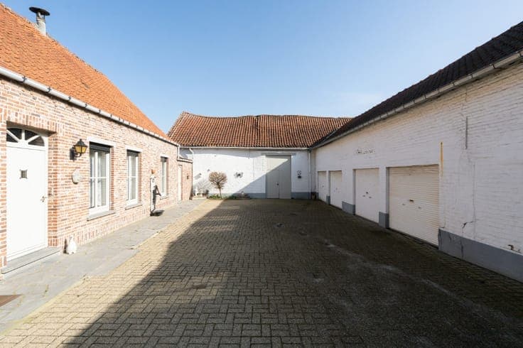 Farm-style semi-detached home with workshop