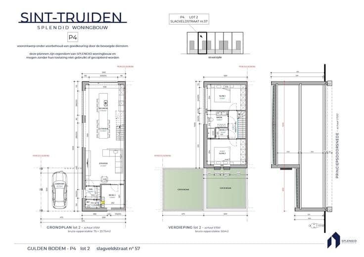 Lot 2 Moderne zonnewoning met carport en tuin