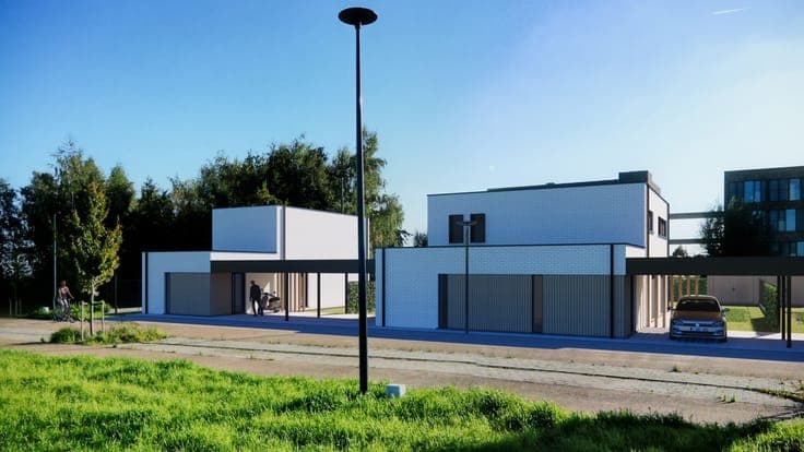 Lot 2 Moderne zonnewoning met carport en tuin