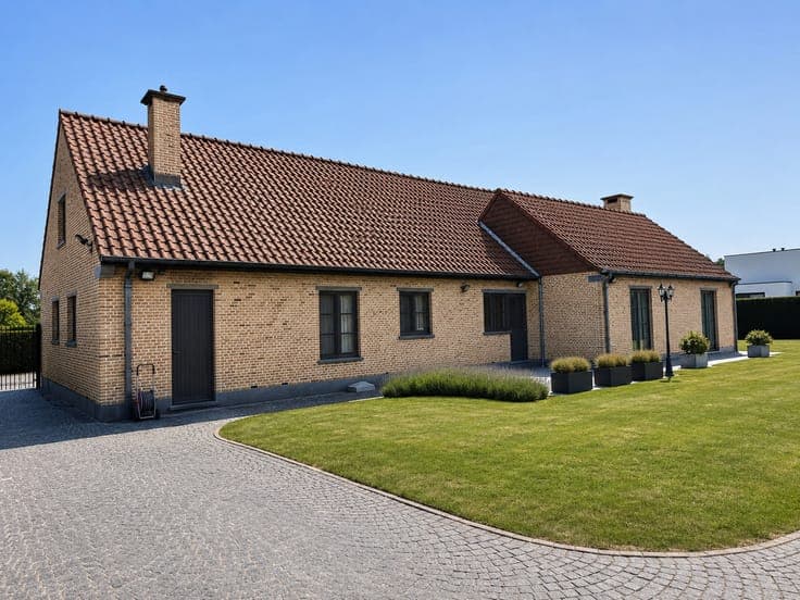 Ready to move in detached villa with 4 bedrooms in Lennik.