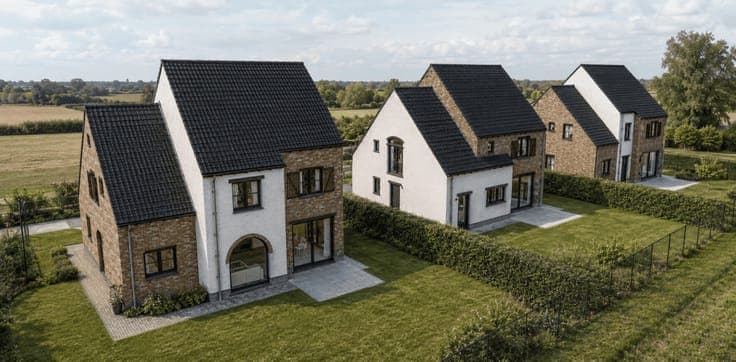 Landelijke nieuwbouwwoning van 260 m² Bew. opp. met 4 sla...