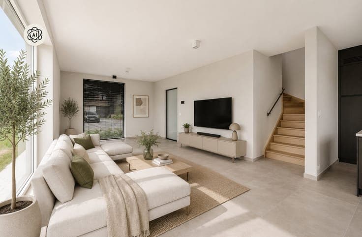 Topgelegen grote woning met 4 slk, omheinde tuin en garage.