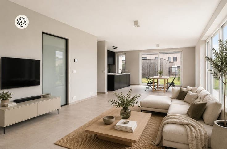 Topgelegen grote woning met 4 slk, omheinde tuin en garage.