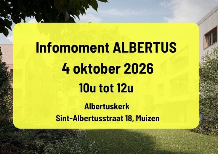 Opendeurdag zondag 4 oktober 2026 van 10u tot 12u. Kom vrijb