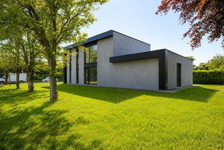 Modernistische woning met 4 slaapkamers en tuin te Drongen